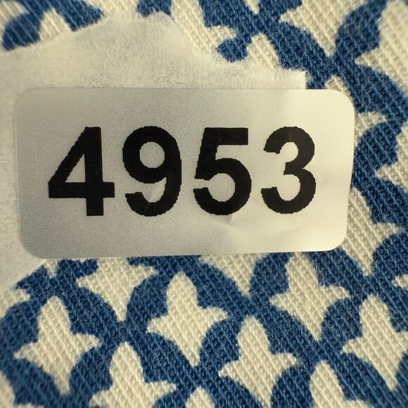 Ann Taylor Women's Devin Fit Bermuda Shorts Blue White Print Size 6 - Picture 10 of 10